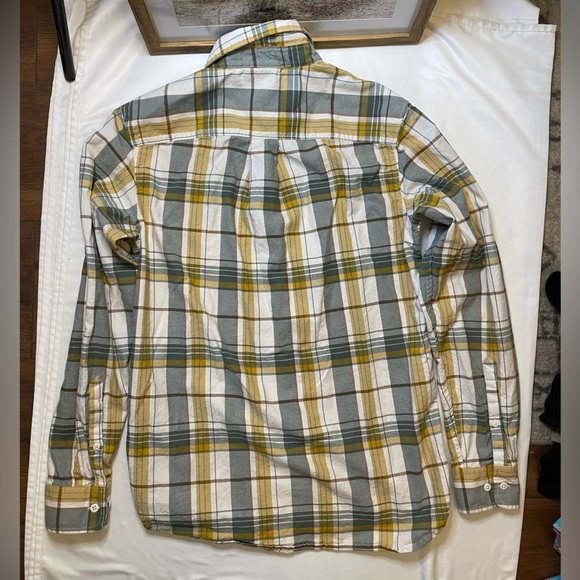 Mens The North Face size small yellow/green Hayden Pass 2.0 plaid button up - Picture 5 of 12